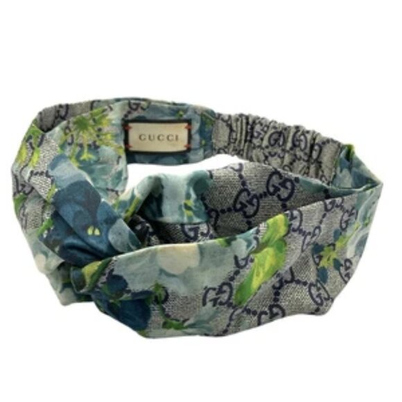 GUCCI bloomsprint - Light gray Navy Multi Silk Other Jewellery 190-082525 - Picture 1 of 4